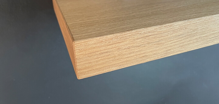 Eiken in ultra blanke matte lak | wandplank.nl