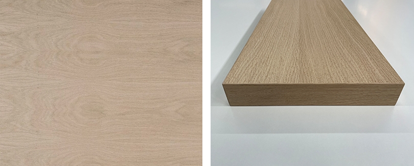 Eiken, Sterk en duurzaam, met een karakteristieke nerf en goudbruine kleur - wandplank.nl