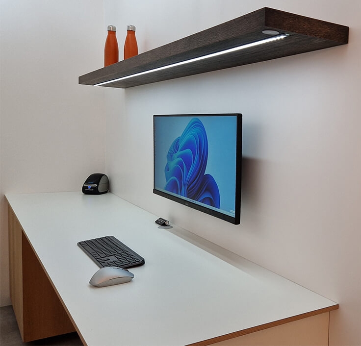 Eiken wandplank | wandplank.nl